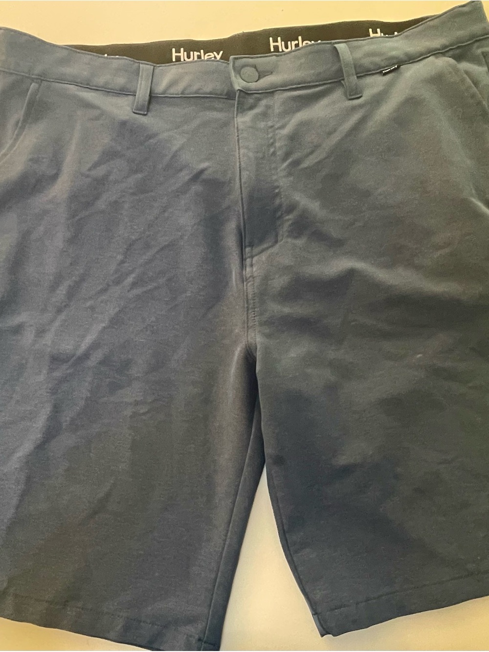 Hurley Men's Navy Flat-Front Chino Shorts